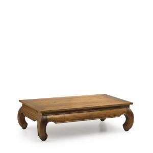 Table basse en bois marron L 125 cm