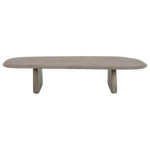 Table basse en bois massif, gris