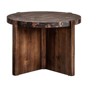 Table Basse en Bois Mdf Marron 66x66x45 cm
