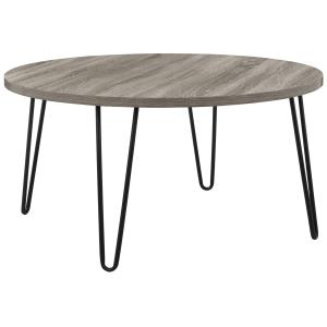 Table basse en effet chêne gris