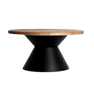 Table basse en fer noir 80x80x40 cm