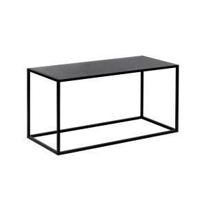 Table basse en métal - 90x40 cm - Noir