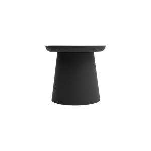 Table basse en polypropylène noir 50×46 cm