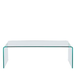 Table basse en verre L110cm - Transparent