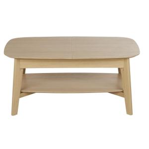 Table basse extensible beige L100/140