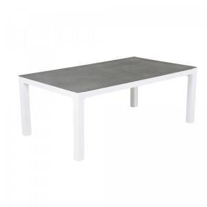 Table basse extérieur en aluminium gris