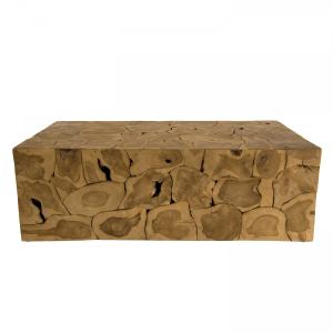 Table basse nature en teck L119