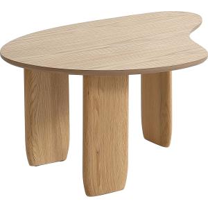 Table basse organique en bois 100 cm