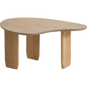 Table basse organique en bois 80 cm