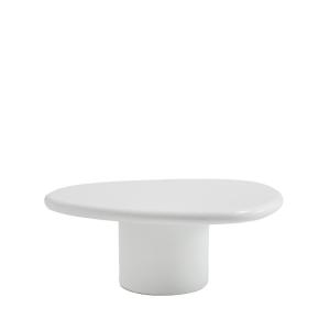 Table basse organique en fibre de ciment L80cm - Blanc