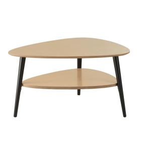 Table basse ovoïde 2 plateaux
