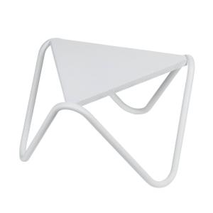 Table basse plateau micro-perforé en acier blanc L57xl57xH3…