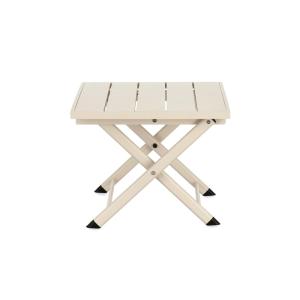 Table basse pliante de jardin en aluminium L44 beige