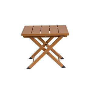 Table basse pliante de jardin en aluminium L44 chocolat
