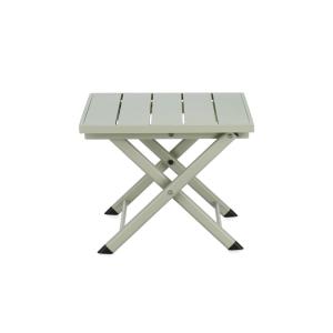 Table basse pliante de jardin en aluminium L44 vert clair