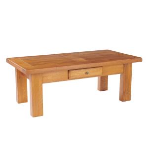 Table basse rectangle bois chêne massif chene moyen