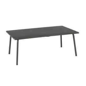 Table basse rectangle en acier gris L59xl102xH41