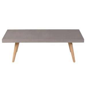 Table basse rectangulaire 120 cm en béton
