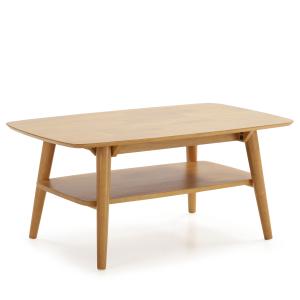 Table basse rectangulaire, bois massif couleur chêne, 100 c…