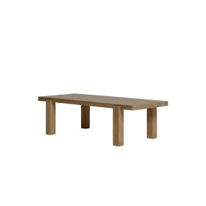 Table basse rectangulaire couleur marron, 120x50x35 cm