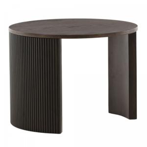Table basse ronde design en bois