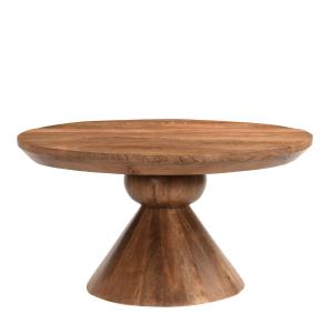 Table basse ronde Diam80 cm en bois de Manguier massif