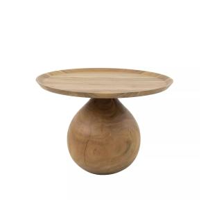 Table basse ronde en acacia D60