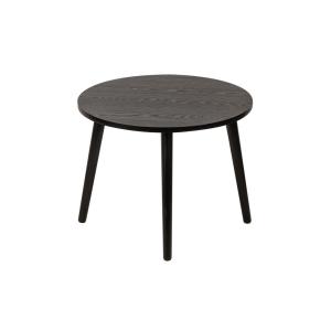Table basse ronde en bois - ⌀ 50 cm - Noir
