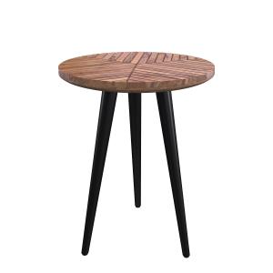 Table basse ronde en bois d'acacia D40 cm