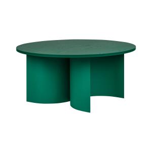 Table basse ronde en bois de frêne, vert