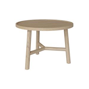 Table basse ronde en bois de mindi D60 cm