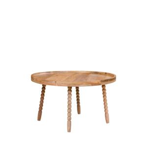 Table basse ronde en manguier ø60cm - Naturel