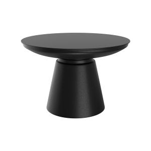 Table basse ronde en métal noir D60 cm