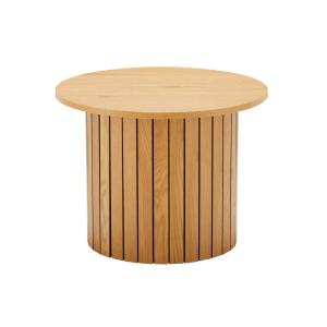 Table basse ronde finition chêne - ⌀ 60 cm - Bois