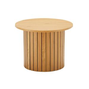 Table basse ronde finition chêne - diamètre 60 cm - Bois