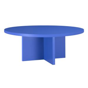 Table basse ronde, panneau stratifié de 3cm bleu Prusse 100…