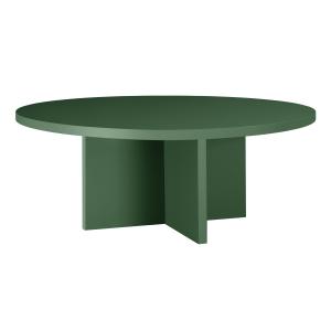 Table basse ronde , panneau stratifié de 3cm cèdre vert 100…