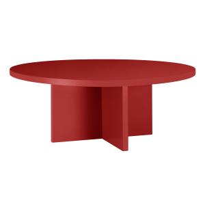 Table basse ronde, panneau stratifié de 3cm rouge Flamme 10…