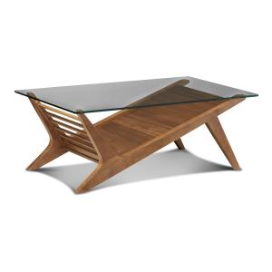 Table basse scandinave en bois marron