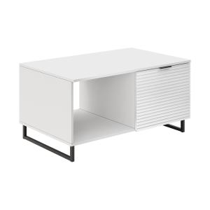 Table basse style contemporain 100 cm blanc / noir