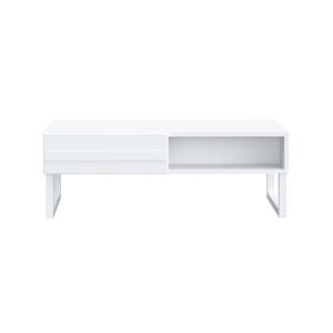 Table basse style contemporain 110 cm blanc