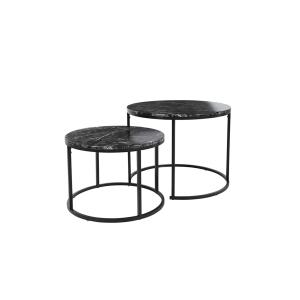 Table basse style contemporain 60 cm noir