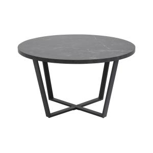 Table basse style contemporain 77 cm noir