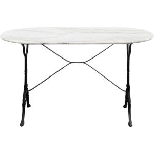 Table Bistrot 120x60cm marbre blanc Kare Design