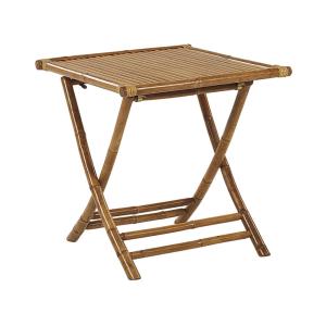 Table bistrot bambou marron pliant