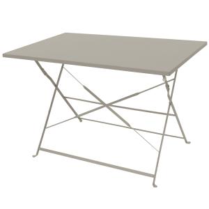 Table bistrot pliante  110x70 cm en acier mastic