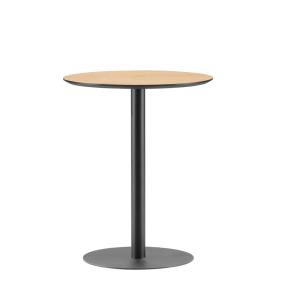 Table bistrot ronde en bois et métal D60cm bois clair