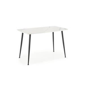 Table blanche pour 4 personnes 120x70 cm