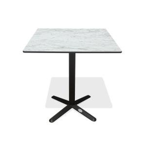 Table carrée de jardin en acier et plateau HPL