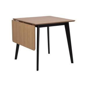 Table carrée extensible en bois L80/120 chêne